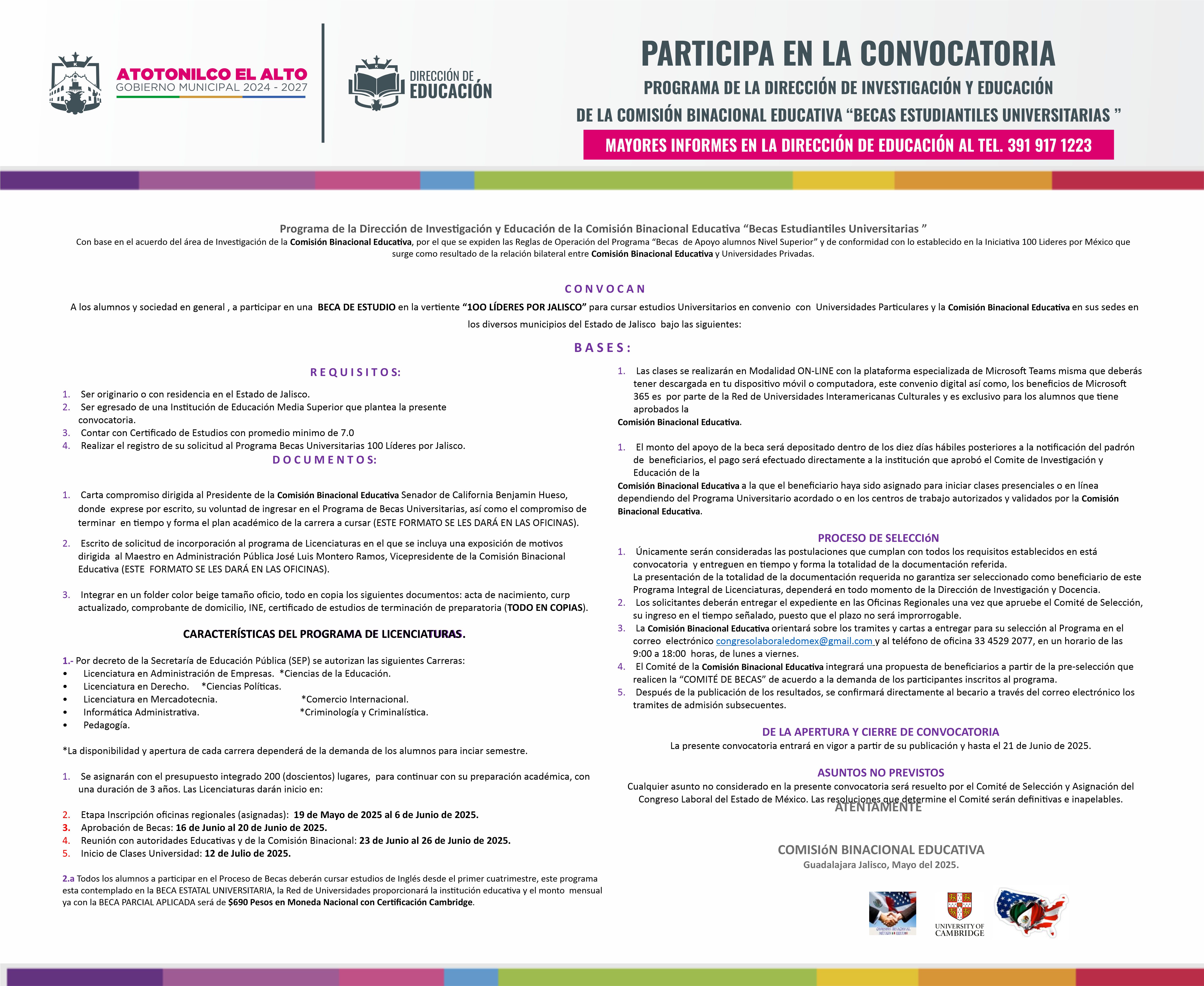 convocatoria binac 2025