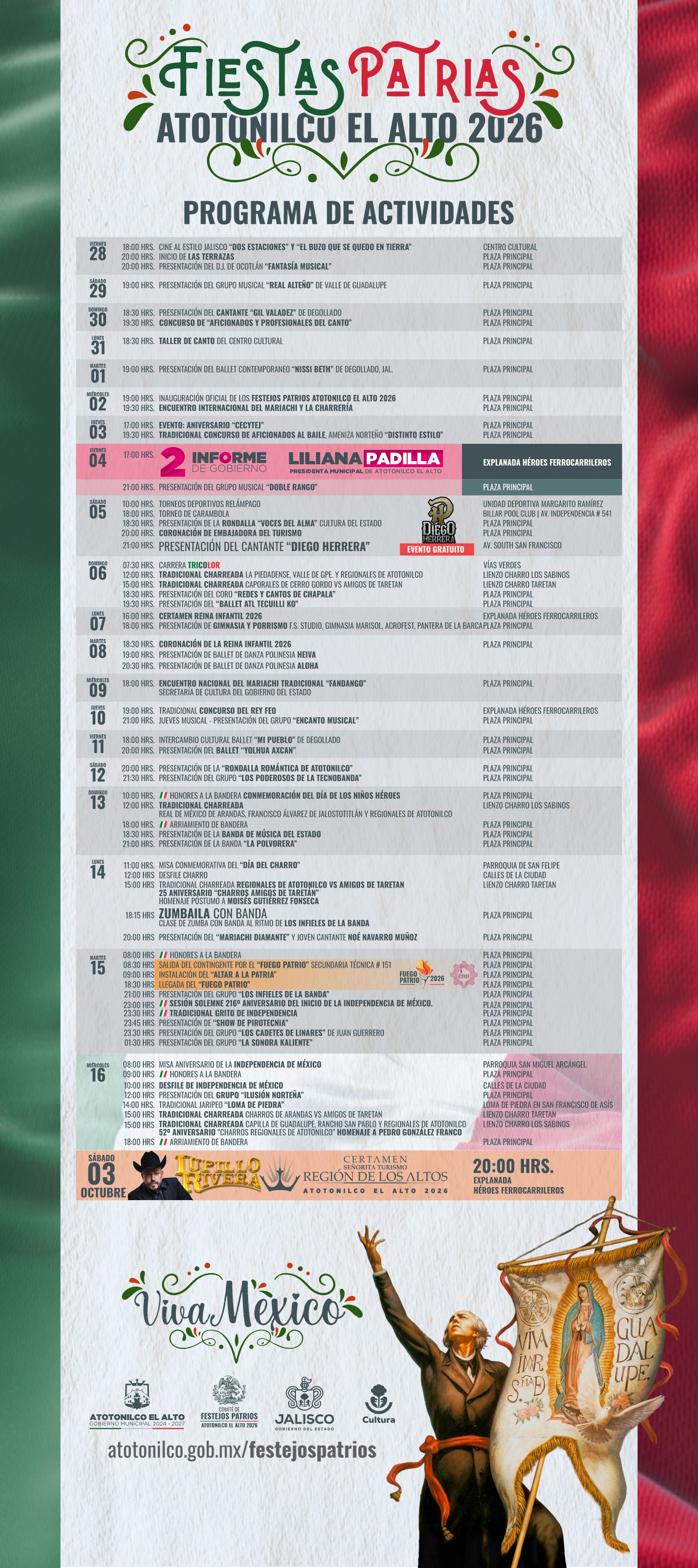 PROGRAMA WEB festejos patrios 2026