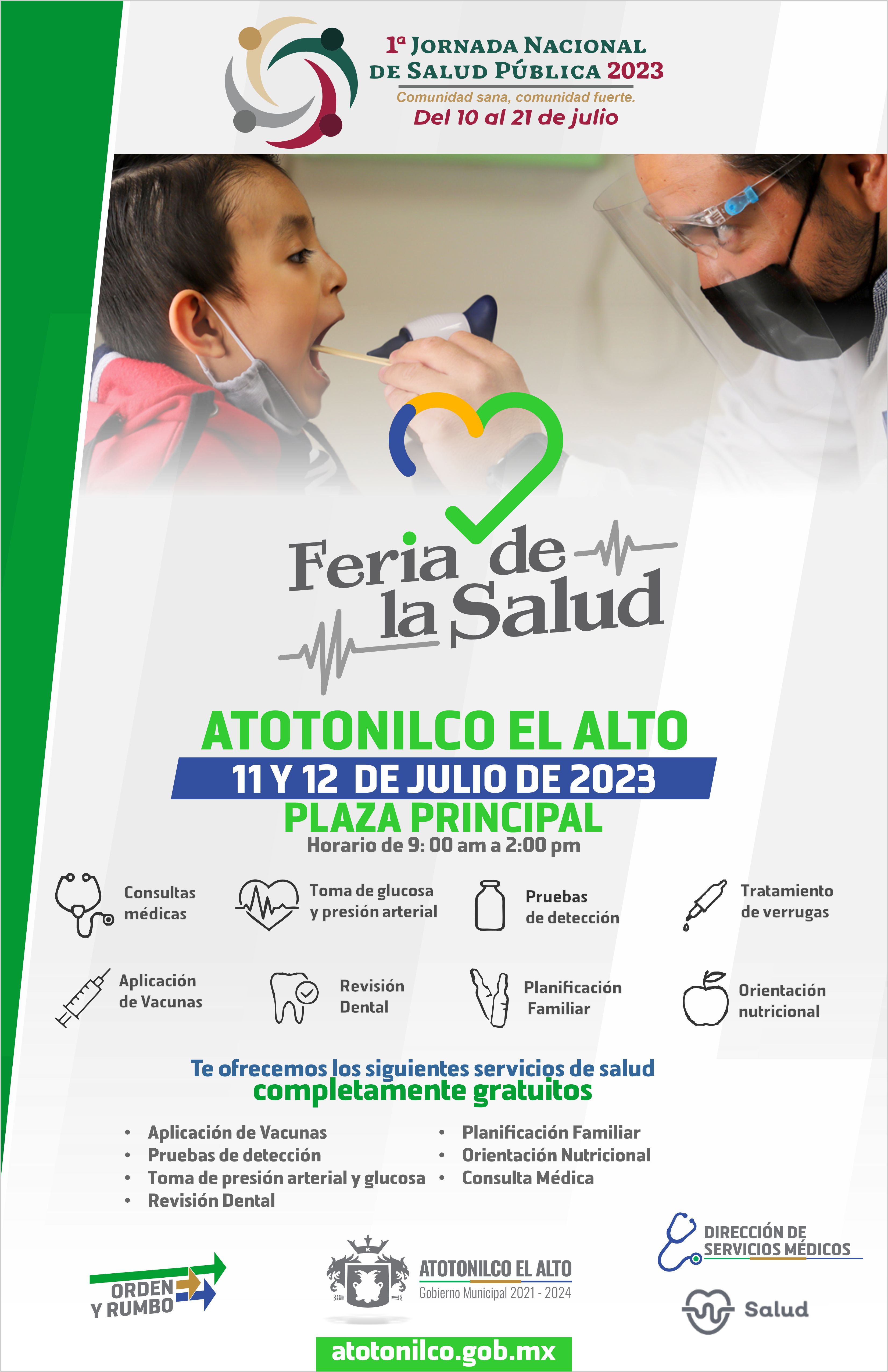 FERIA DE LA SALUD plaza atoto 11y12 julio 23