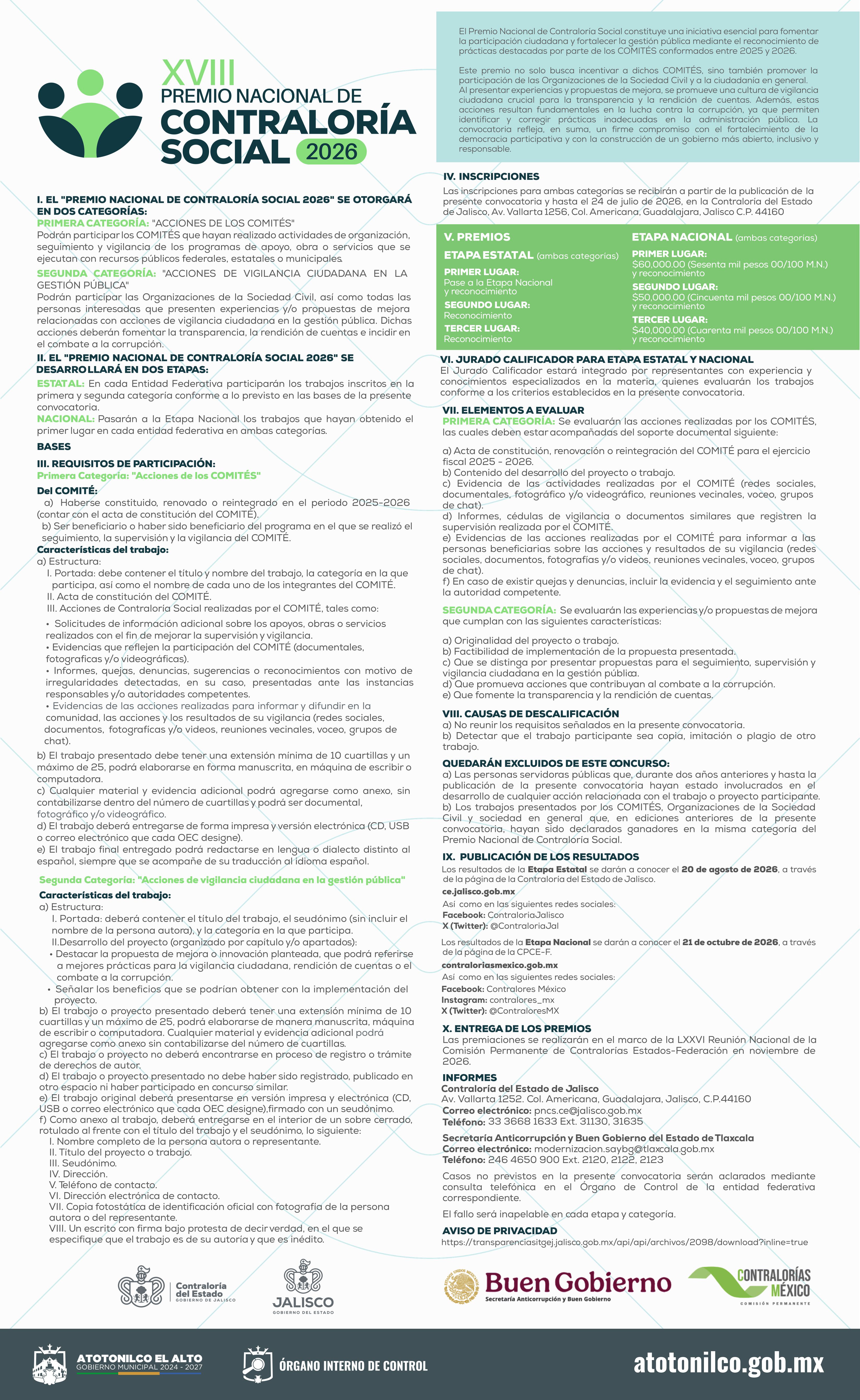 CONVOCATORIA CONTRALORIA